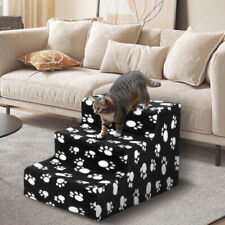 Soft 3 Steps Pet Cat Dog Ladder Stair Puppy Washable Cover Ramp Folding Doggy