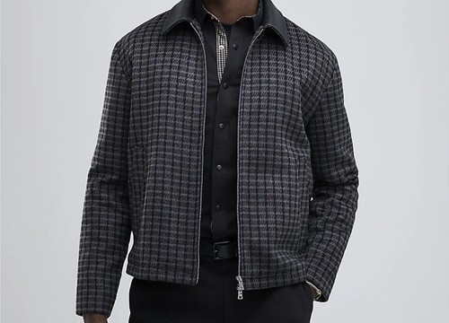 River island mens jacket black - island,
