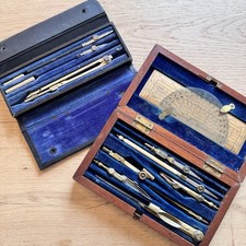 Antique technical drawing set - antique,