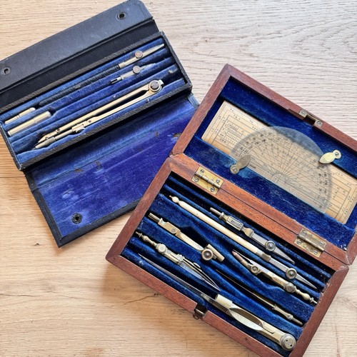 Antique technical drawing set - antique,