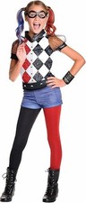 Rubie's Official DC Super Hero Girl's Harley Quinn Deluxe Costume, Kids
