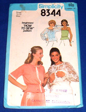 SIMPLICITY PATTERN 8344 BLOUSE