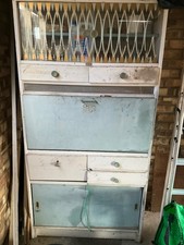 Vintage 1950s blue kitchen - 1950s,