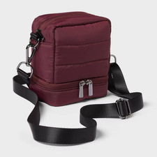 SMALL RED CROSSBODY LENSE BAG