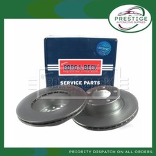 Borg & Beck brake disc pair -