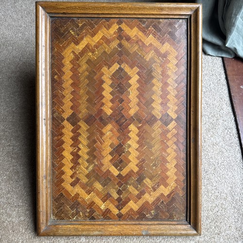 Antique large geometric wooden - large,