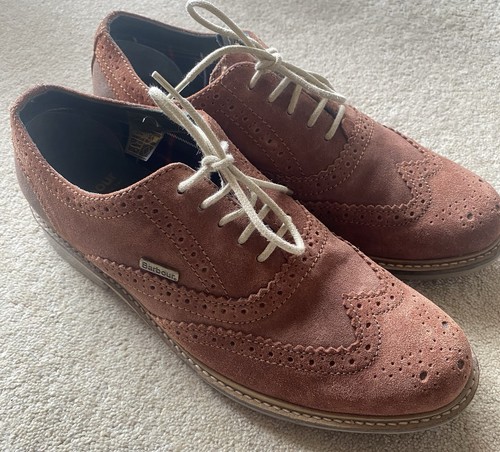 Barbour brown suede brogues - barbour,