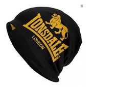 London Lonsdale Beanie Skullie - Black and Yellow