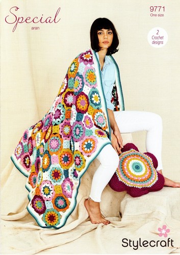 Blanket cushion crochet - cushion,