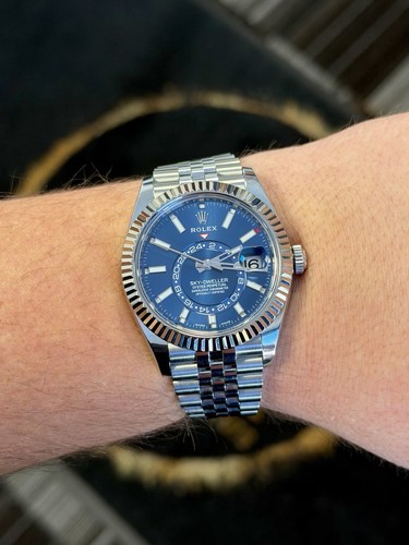 Rolex sky dweller blue dial - dial, |
