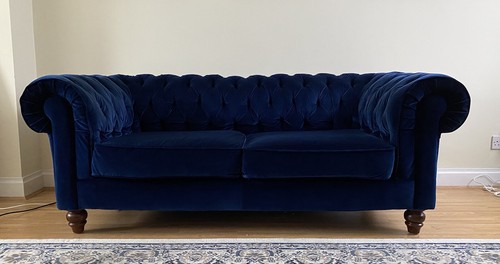 Chesterfield blue velvet - chesterfield,