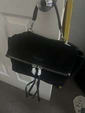 zadig voltaire bag Twin  half leather/suede with leather shoulder strap