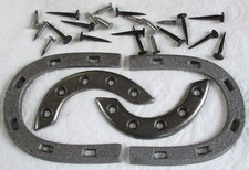 British Army:"AMMO BOOT HEEL & TOE PLATES"(With Fixing Nails/Screws, Sizes 9-10)