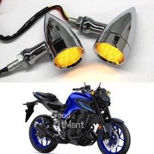 For Yamaha MT-01 MT-03 Chrome Motorcycle M10 Turn Signal Blinker Indicator Light