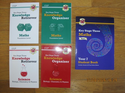 Maths cgp books x2 - &,