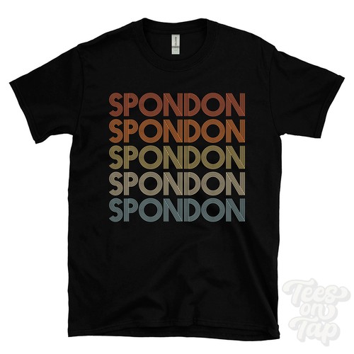 Spondon repeated retro style - retro,
