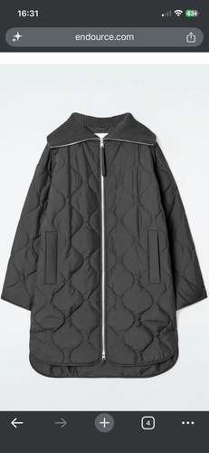Cos ribbed collar quilted - ribbed,