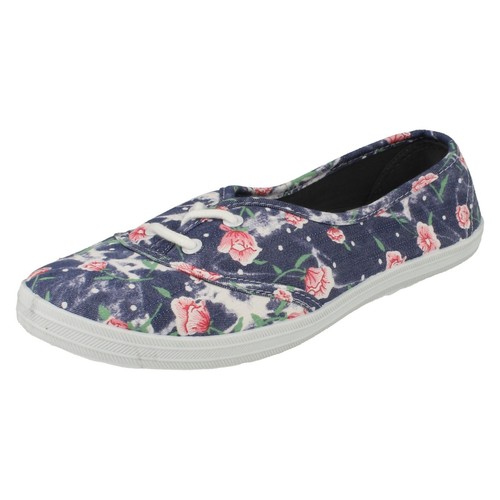 Ladies spot casual lace up - spot, on