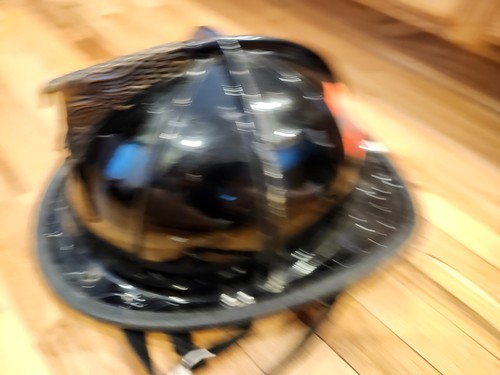 Black fire fighter - fighter, helmet