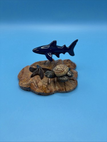 Sea life figurine turtle shark - sea,