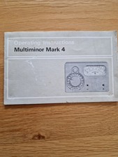 AVO MULTIMINOR MARK 4 INSTRUCTIONS