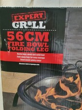 Expert Grill 56cm (outdoor fire bowl)  with folding legs and guard 