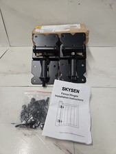 2pcs Gate Strap Hinges Industrial Gate Hinges Outdoor (Wrench Not Included)