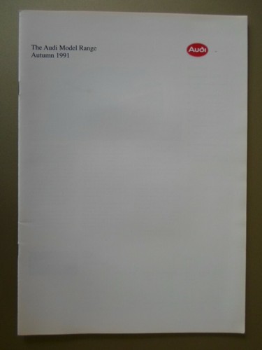 Audi range orig 1991 mkt - audi,