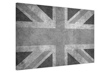 Vintage Union Jack Grey Canvas