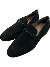 Hudson Black Suede Loafers Men's Slip On Dress Shoes - UK 10