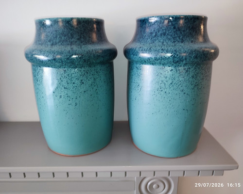 Pair turquoise blue - of, &