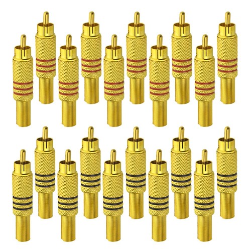 20pcs rca male plug connector - rca,