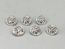 6 x ART NOUVEAU STERLING