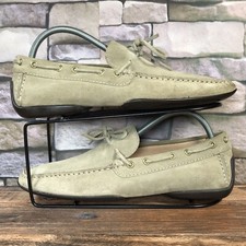 Jeff Banks Mercury Men’s Beige Suede Driving Moccasins Italian Shoes UK 8 /EU 42