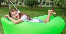 Inflatable Air Bed Sofa Lounger Couch Chair Bag Camping Beach Lazy Foldable Sofa