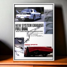 90s Vintage Ad Knight Sports × MAZDA RX-7 , genuine Exhaust FD FD3S enfini