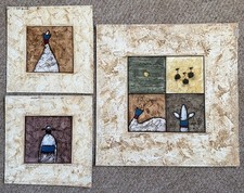 Set of 3 Original Hand-painted