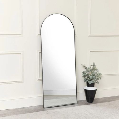 Large black arched leaner - large,