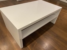 White Contemporary High Gloss Coffee Table