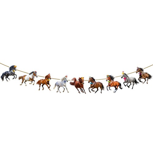 Horse racing bunting cowboy - horse,