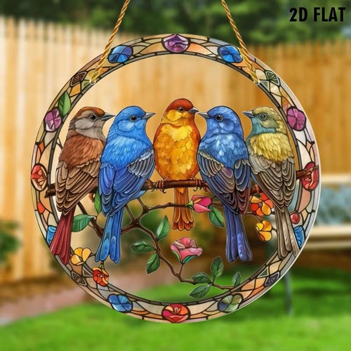 Bird suncatcher stain - suncatcher,