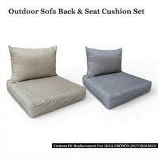 Outdoor seat back cushions set - outdoor,