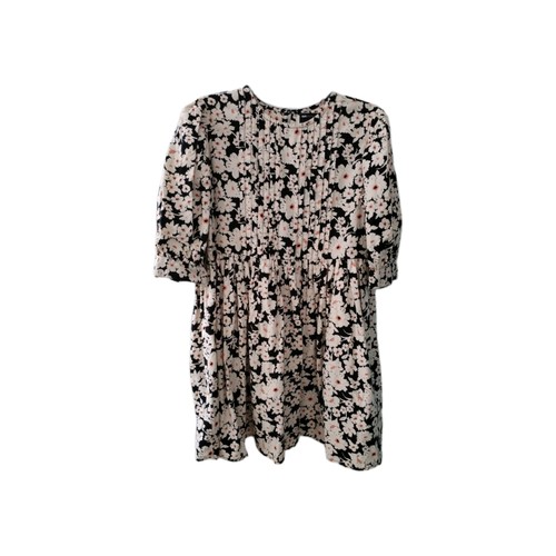 Floral print top - floral, black