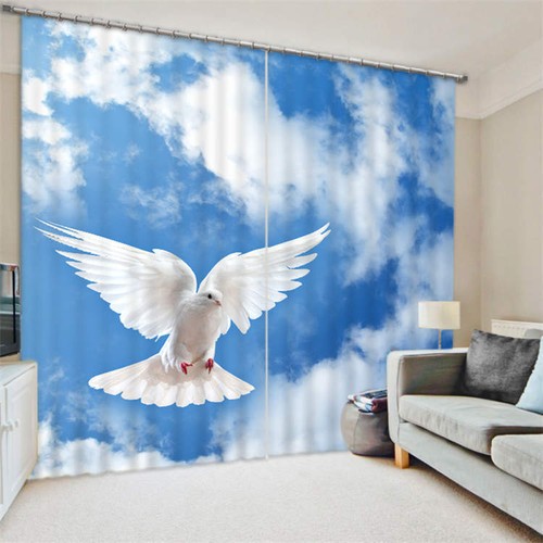 Flying pigeon blue sky - sky, 3d