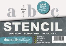 LETTERS STENCIL ALPHABET /