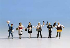 Noch 15070 Waiting Staff People (pk6) HO Gauge