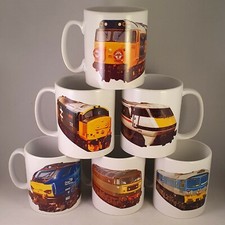 Loco Fleet Railway Mugs | Locomotive Collection Train Cups | Great Gift