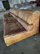 vintage modular leather sofa