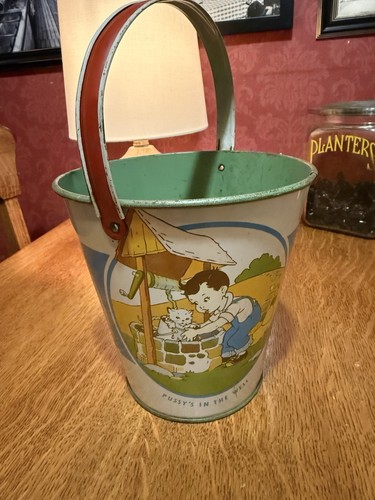 Vintage tin litho nursery - vintage,