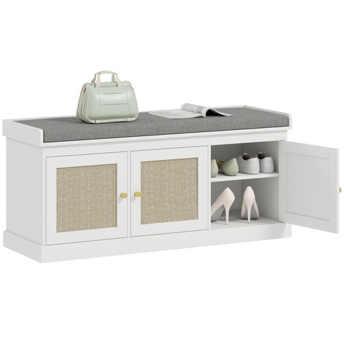 Homcom shoe storage bench with - bench,